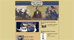 Desktop Screenshot of mrlincolnandfreedom.org