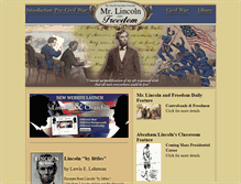 Tablet Screenshot of mrlincolnandfreedom.org